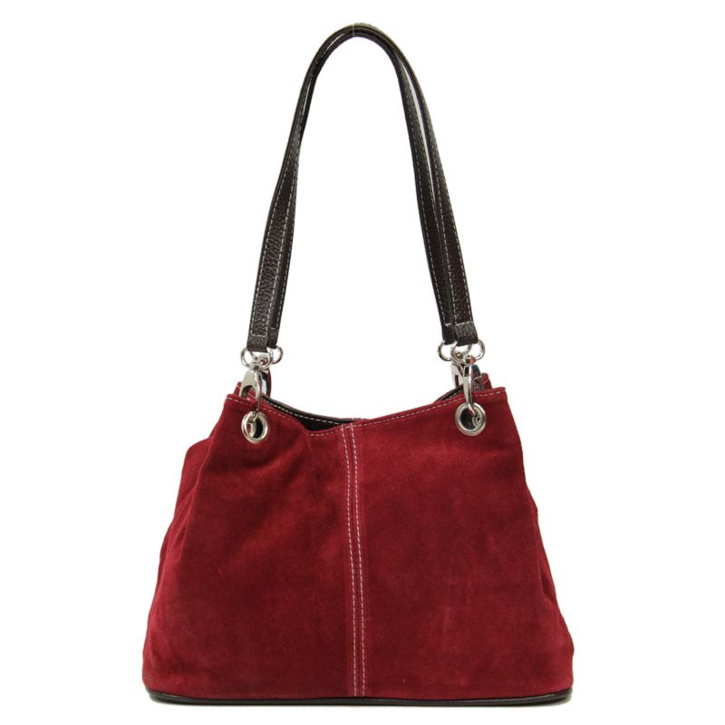 LUXUS HANDTASCHE ROT gr. WILDLEDER SHOPPER ECHT LEDER TASCHE EXCLUSIVE