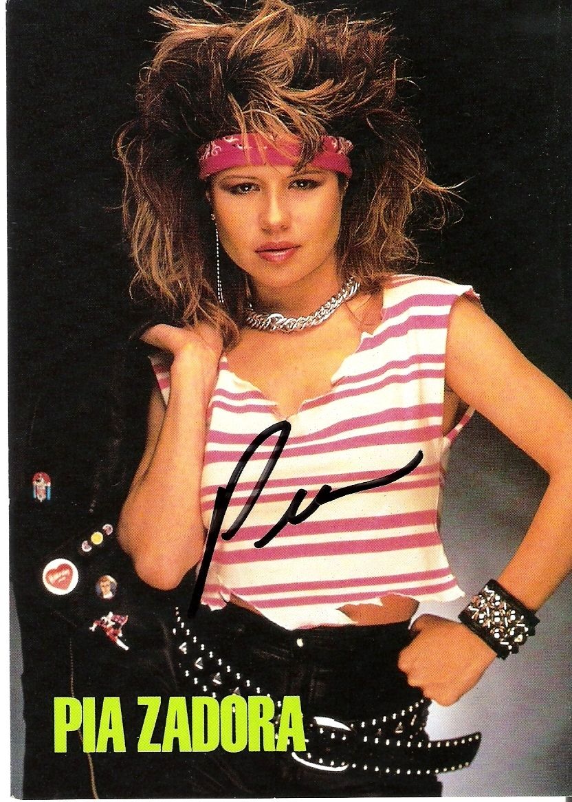 Pia Zadora, original handsignierte AK