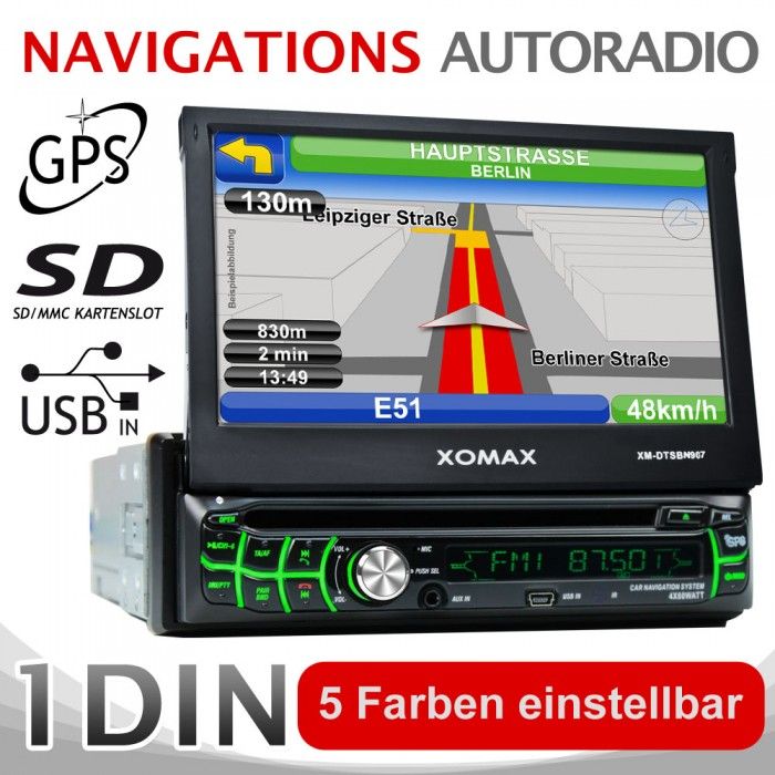 18cm/7 TOUCH GPS NAVI BLUETOOTH DVD  MPEG4 AUTORADIO USB+SD=64GB