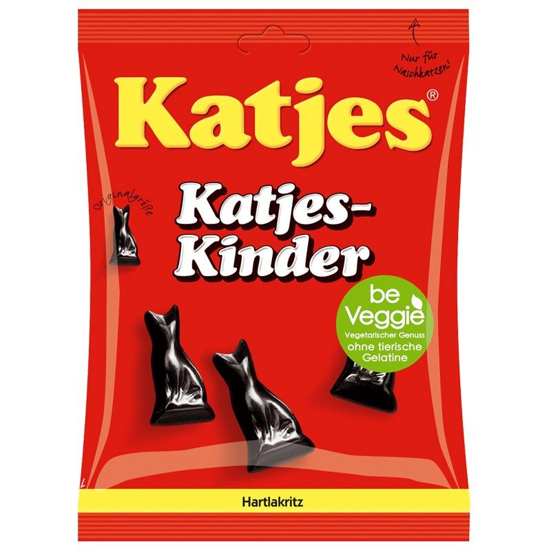 82EUR/1kg) Katjes Kinder, Lakritz, 20 Beutel