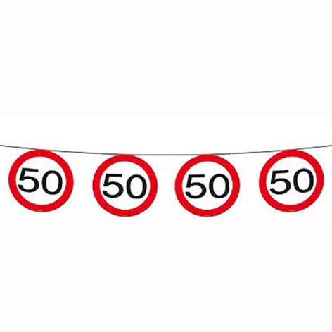 Verkehrsschild 50, 6m, 15 Schilder   (GP 100 cm = 0,37 EUR)