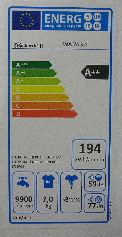 Bauknecht 7 kg Waschmaschine WA 74 SD (50)