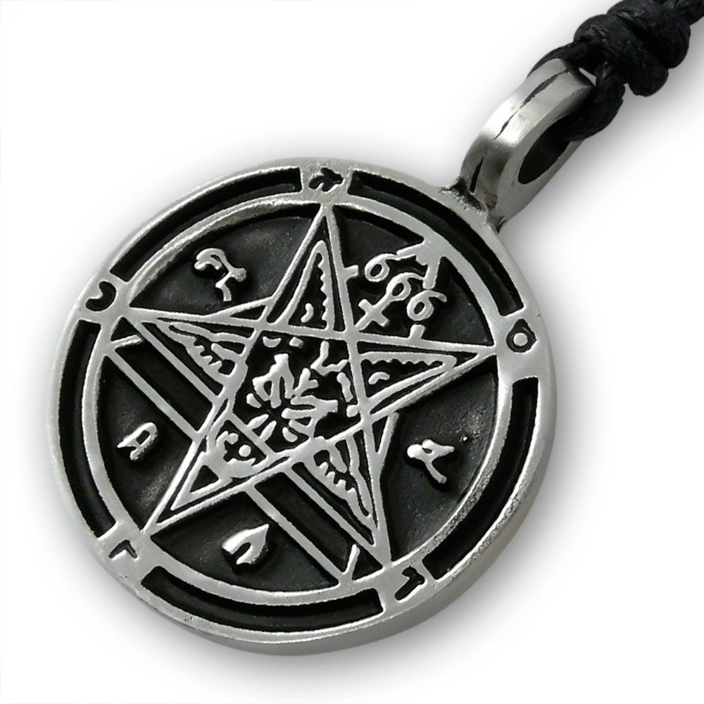 BAPHOMET AMULETT PENTAGRAMM ANHÄNGER METAL GOTHIC KETTE