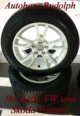 Audi Q3 Alufelgen Winterraeder 6 5x17 Winterreifen Dunlop 215 60 17