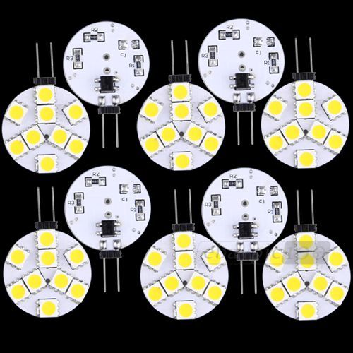 10 Stk. G4 DC 12V 9 5050 SMD LED Strahler Leuchte Birnen Warmweiß