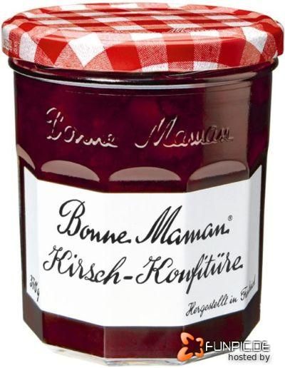 1000g=6,73€) Bonne Maman Kirsch Konfitüre   370 Gramm