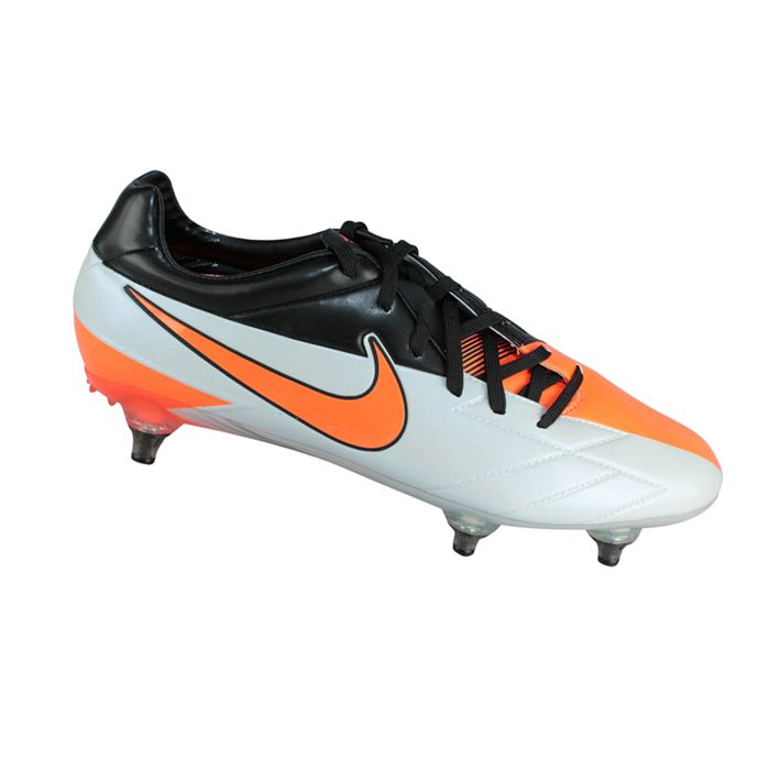 NEU] NIKE TOTAL 90 LASER IV 4 SG Fussballschuhe Weiß / Orange Gr. 47