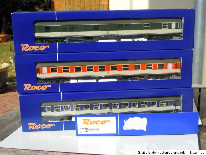 Roco 45930 DB Popwagen Set Ep.4, 3 teilig Roco Club Modell 2007,fast