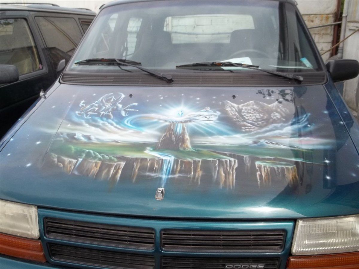 Airbrush KOTFLÜGEL re CHRYSLER Voyager 91 95 Filmmotiv