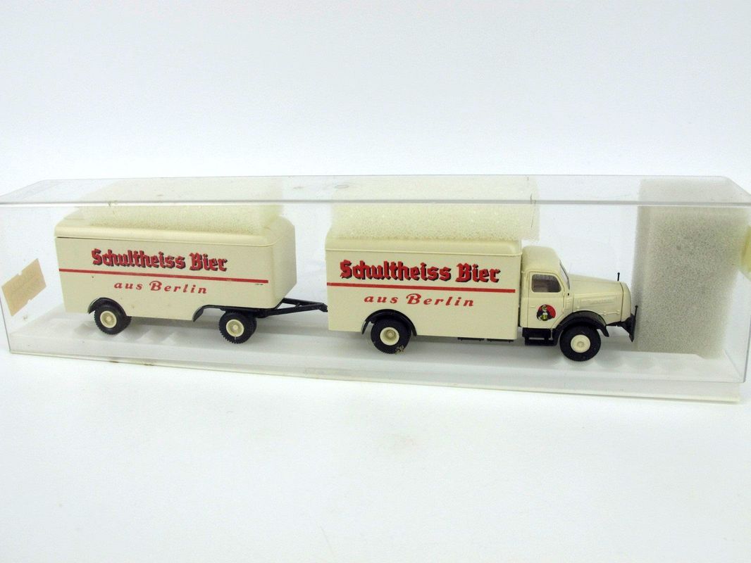 Brekina Henschel Koffer Haengerzug Schultheiss Bier 1 87 NEU OVP 05 31