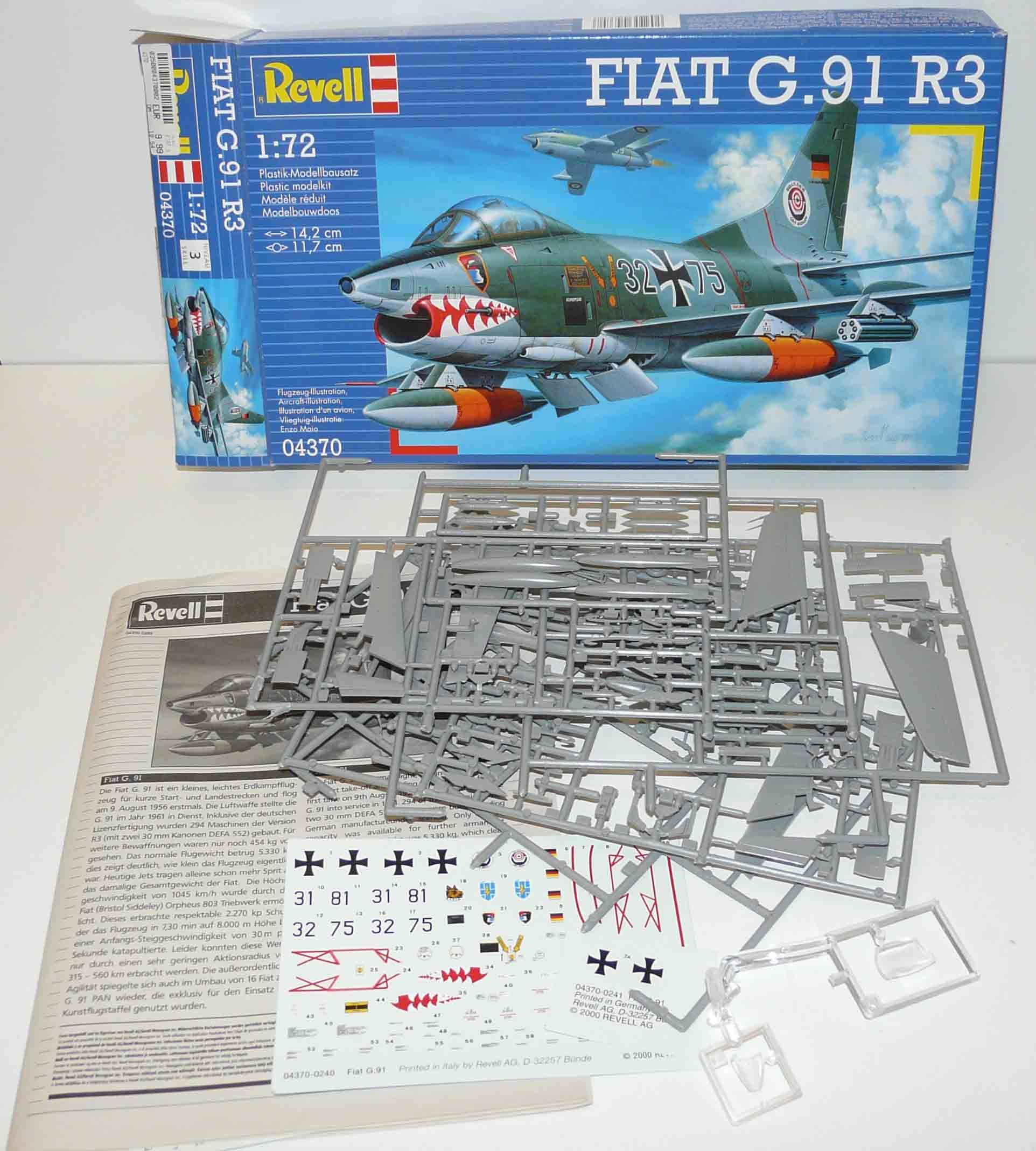 REVELL 1/72 ++ 04370 FIAT G.91 R3 in OVP ++