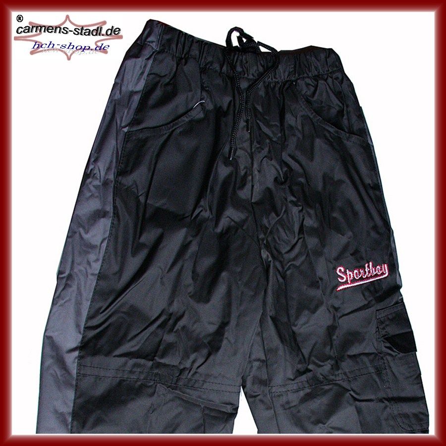 Winter Hose Cargo Style warm gefüttert Gr. 98/104 schwarz grau