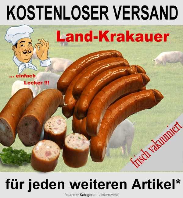 1650g LAND KRAKAUER WURST FEINSCHMECKER Wurst TOP/ SMS