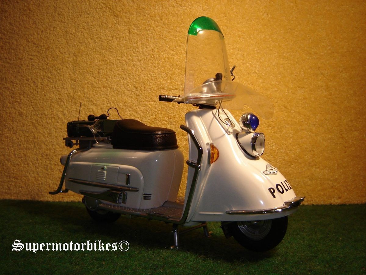 10 Heinkel Roller 103 A2 Polizei Weiss 1963 1976 / 01218