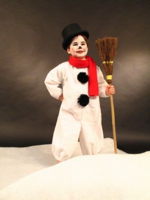 Schneemann Kostüm Gr.98/104 Karneval Fasching Märchen