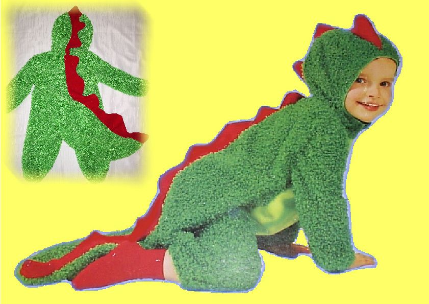 DINO KOSTÜM DRACHE HALLOWEEN FASCHING 92 98 104 110 116