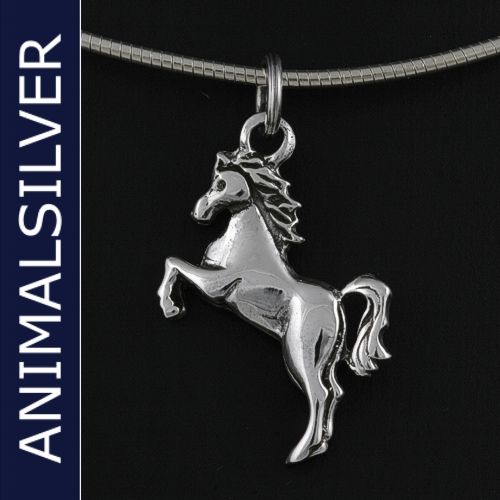 ANIMALSILVER Anhänger = PFERD , springend