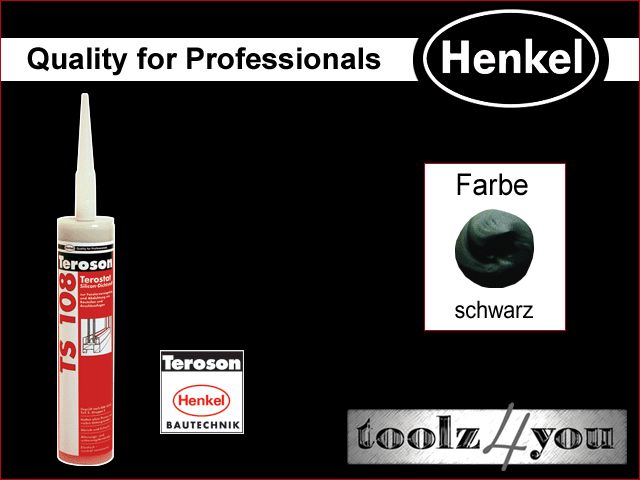 Henkel Teroson Terostat Silikon TS 108 schwarz