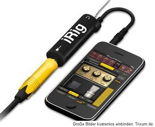 iRig IK Multimedia Amplitube Gitarreneffekt Schnittstelle iphone ipad