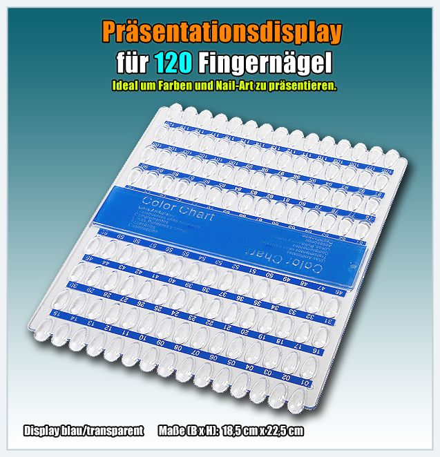 Präsentationsdisplay Display Ständer Color Chart 120er