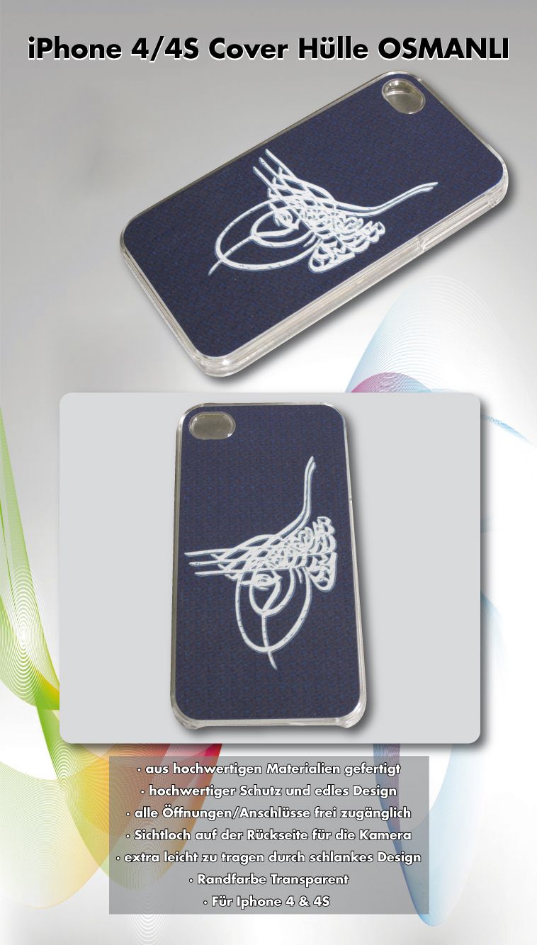 Iphone 4/4S Cover Hülle OSMANLI Atatürk Türkiye Fenerbahce