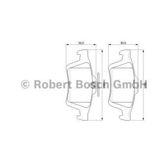 BOSCH 0 986 494 127 BREMSBELÄGE BREMSKLÖTZE HINTEN JAGUAR