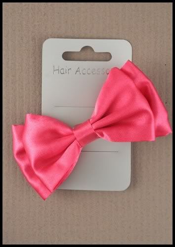 Satin Haarschleife Schleife Bow Haarspange 4 Farben NEU