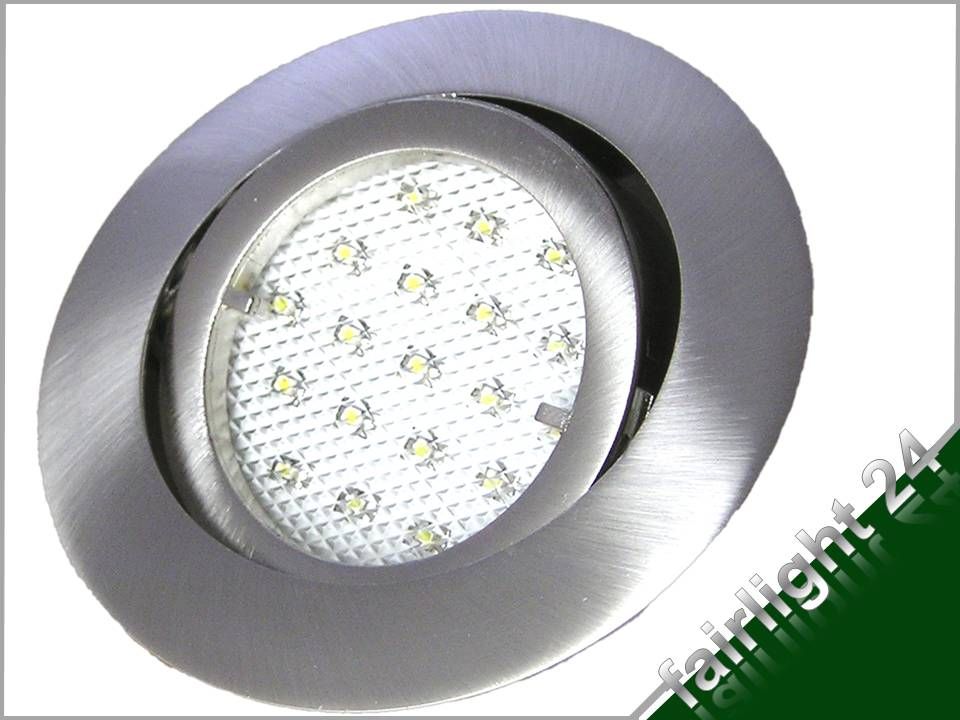 SOLARIS 12V LED 7er Set Flacher Decken Einbaustrahler Einbauleuchte