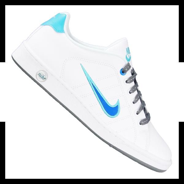 NIKE COURT TRADITION II WEISS BLAU F136