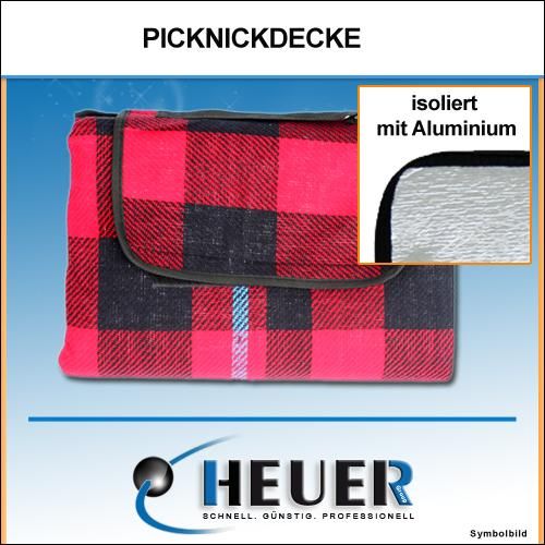 Picknickdecke Decke Campingdecke 135 x 175 cm kariert