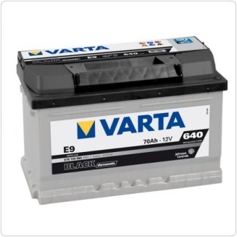 VARTA BLACK DYNAMIC AUTOBATTERIE E9 12V 70AH 640A 570 144 064 BATTERIE