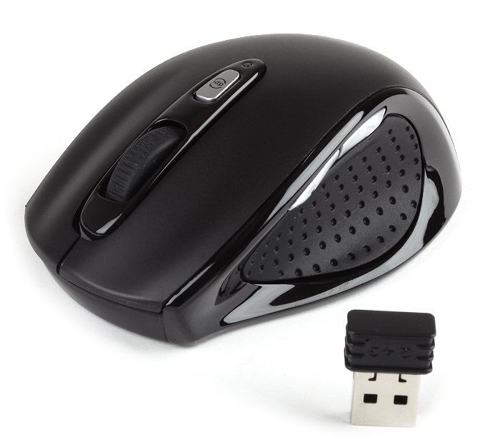 Revoltec Laser Funk USB Mini Maus schwarz 1600dpi RE139 4260048814878