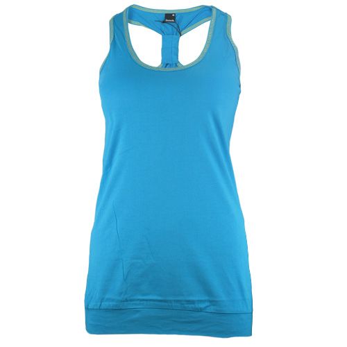 BENCH DAMEN T SHIRT GATHER TEE BLGA/2250 BL143 BLAU