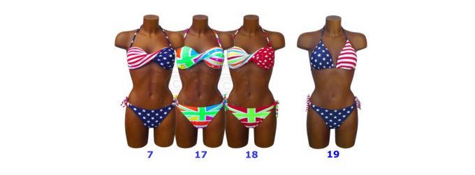 Maillot de bain Drapeau Americain Bikini USA FLAG 34 36 38 40 42