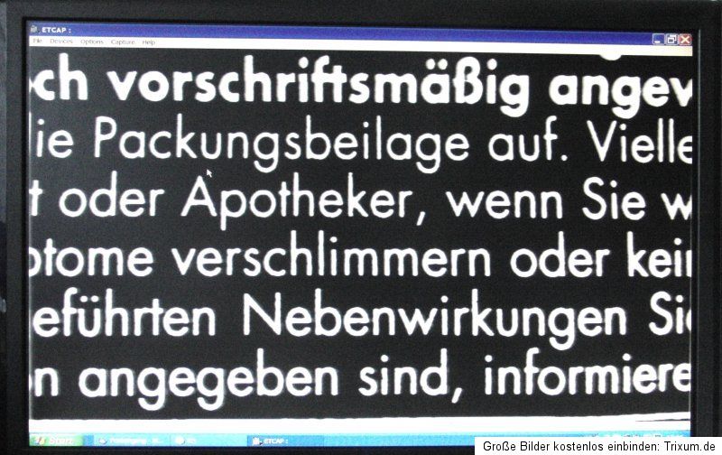 Lesehilfe elektronisch f. TV u. PC Lupe kabellos