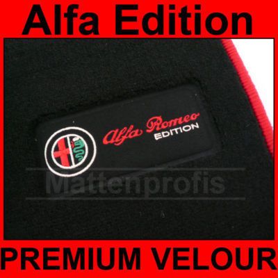 Alfa Romeo 156 Bj 98 2005 rot EDITION Velour Fussmatten Autoteppiche 4