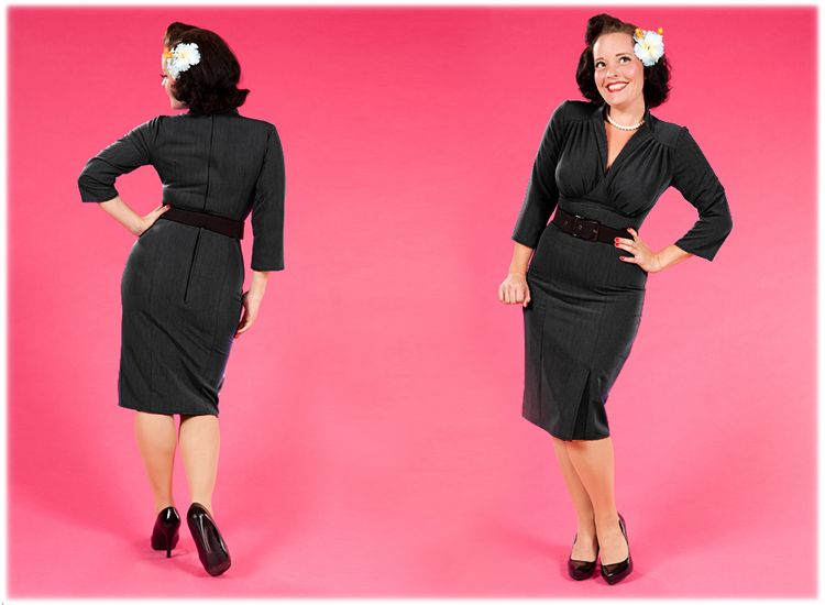 Kleid Damen Fräulein Candyfloss 1950er Arbeit Vintage Neu  Kleid