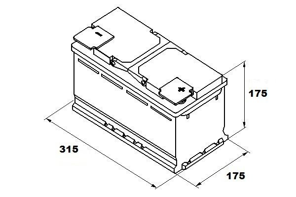 Varta Autobatterie für BMW E46 12V 80Ah 740A F17 Starterbatterie NEU