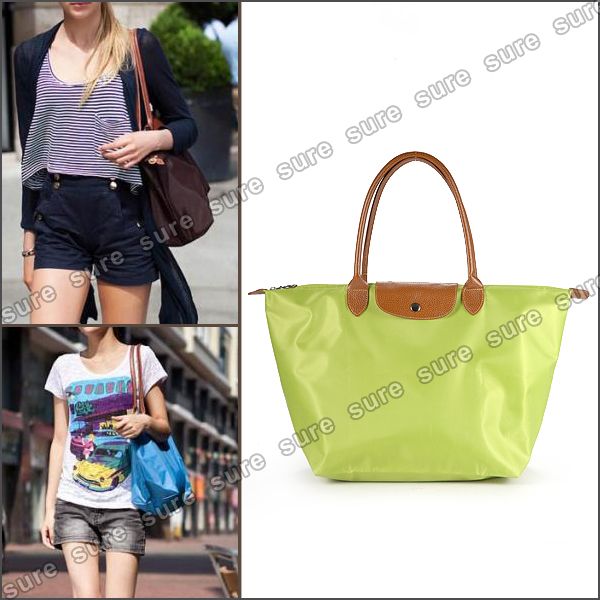 Grün Faltbar Damen Shopping Shopper Tasche Handtasche Schultertasche