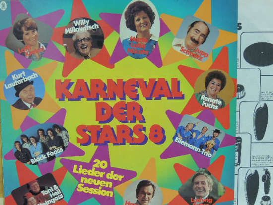 Musik 204= LP, Karneval der Stars 8, 20 Lieder der neuen Session, 1978