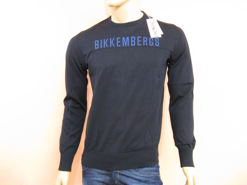 SWEATSHIRT PULLOVER BIKKEMBERGS L 205E PREISVORSCHLAG BLAU