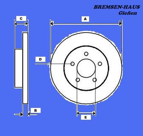 Bremsscheiben vorne Mercedes CLK (W209) Coupe & Cabrio