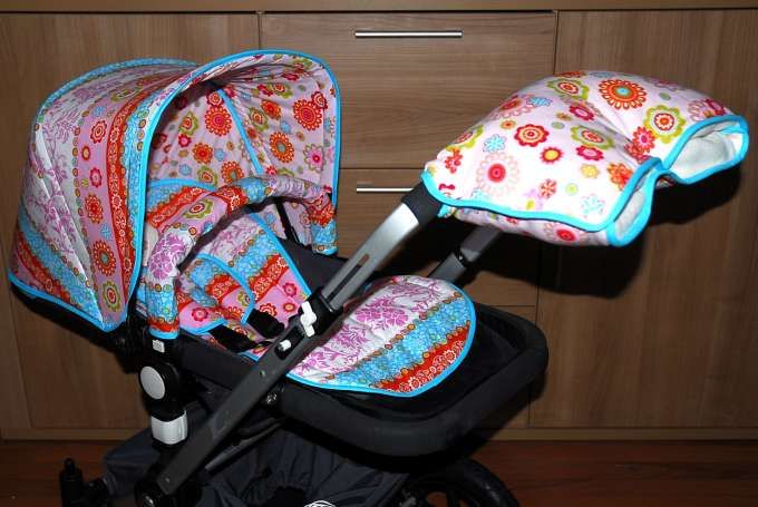 NEU* 10 teiliges handmade Bezugsset Bekleidungsset f. Bugaboo