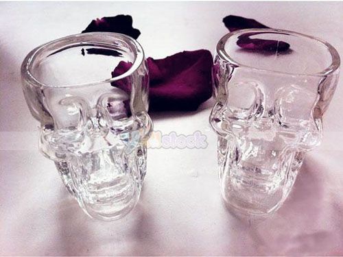 New Crystal Skull Head Vodka Whiskey Shot Glass Cup Drinking Ware Home