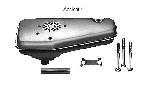 Auspuff Briggs & Stratton Schalldämpfer Leise Sabo Wolf Ering ( 2105