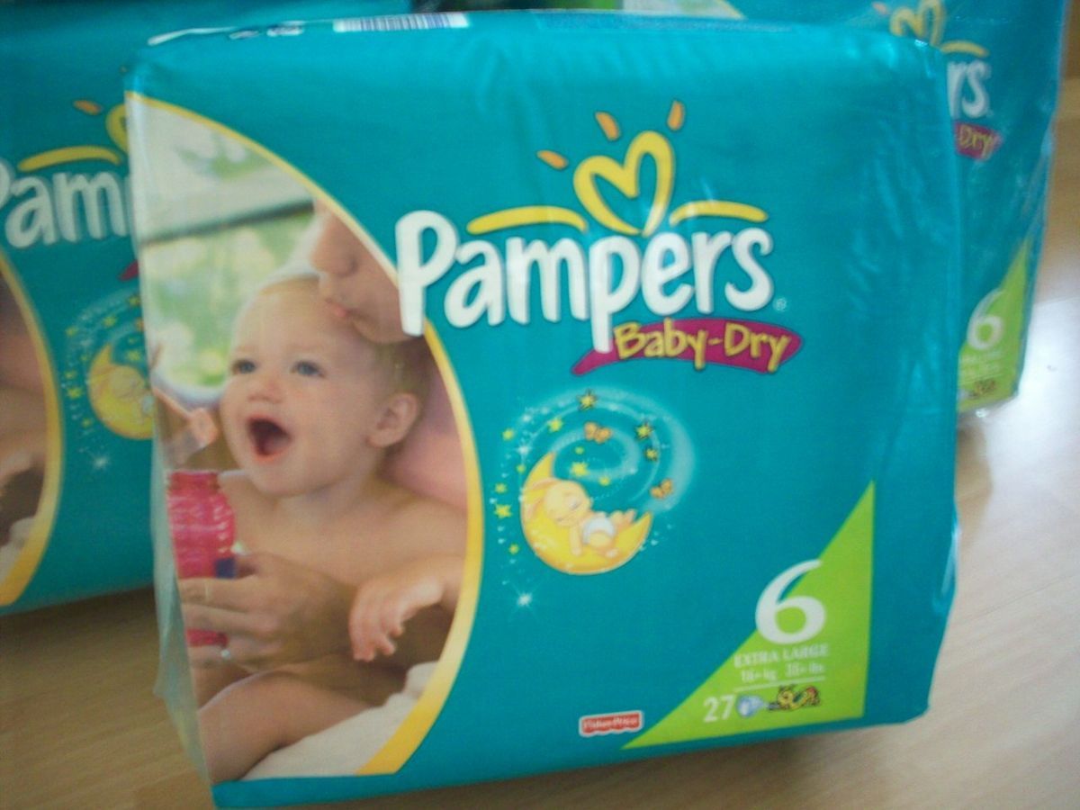 Pampers Baby Dry Windeln 6 Packungen 216 Stück Gr. 6 16 32 kg