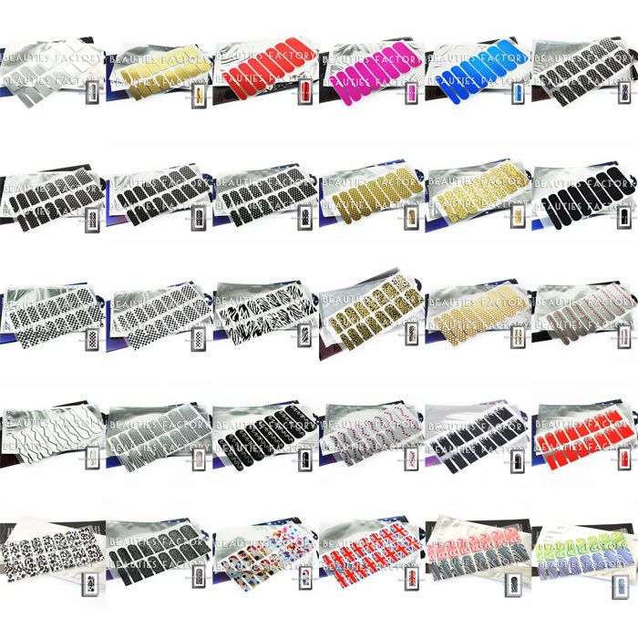 Nail Foil Art Armour Wraps Patch Adhesive Stickers Deco