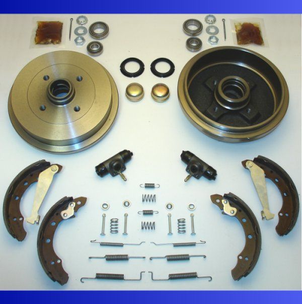 VW POLO 6N 6 N BREMSTROMMEL / BREMSEN KIT HINTEN