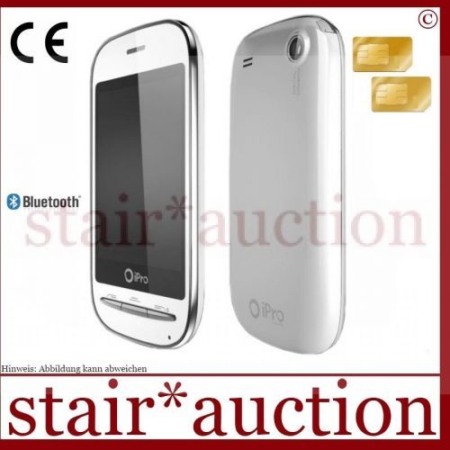 Dual SIM Handy iPro q70 Mobiltelefon WEISS NEU & OVP Kamera Bluetooth