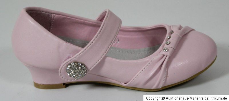 Festliche Ballerina feine Mädchenschuhe Hochzeit Kommunion rosa